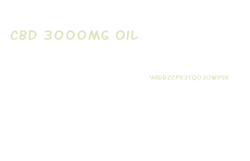 Cbd 3000mg Oil