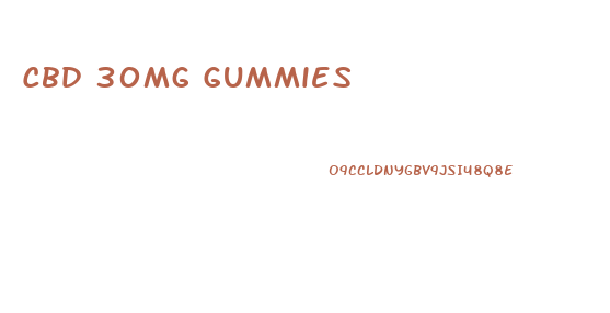 Cbd 30mg Gummies