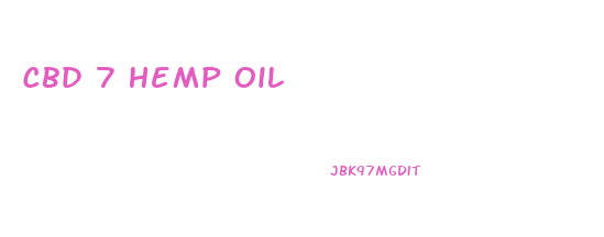 Cbd 7 Hemp Oil