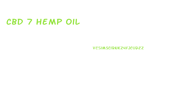 Cbd 7 Hemp Oil