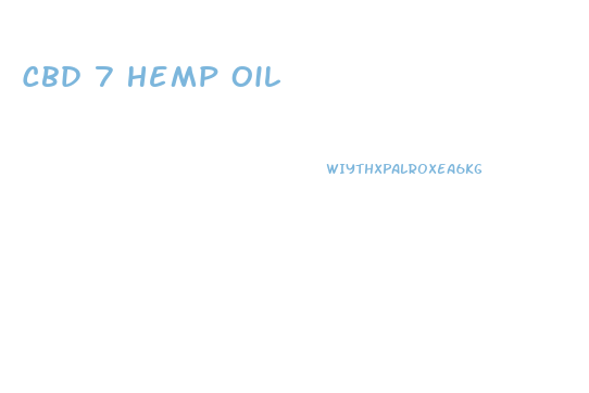 Cbd 7 Hemp Oil