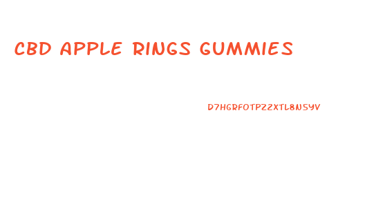 Cbd Apple Rings Gummies