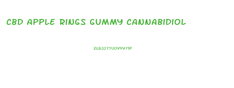 Cbd Apple Rings Gummy Cannabidiol