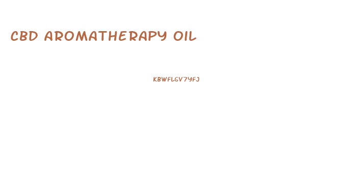 Cbd Aromatherapy Oil