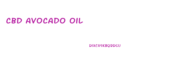Cbd Avocado Oil