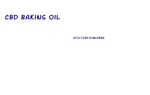 Cbd Baking Oil