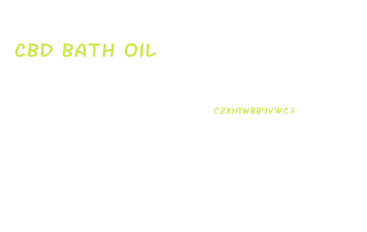 Cbd Bath Oil