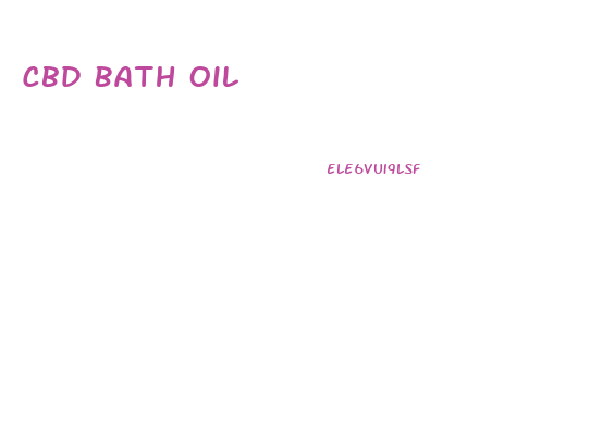 Cbd Bath Oil