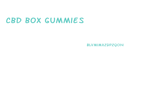 Cbd Box Gummies