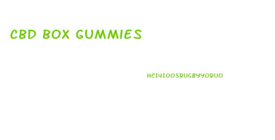Cbd Box Gummies