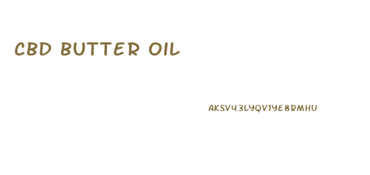 Cbd Butter Oil