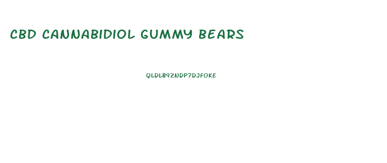 Cbd Cannabidiol Gummy Bears