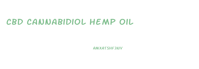 Cbd Cannabidiol Hemp Oil