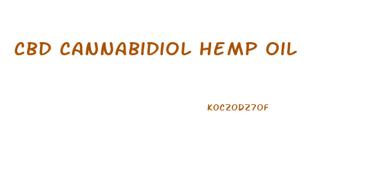 Cbd Cannabidiol Hemp Oil