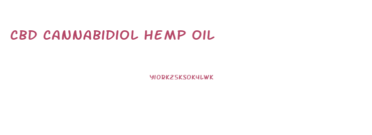 Cbd Cannabidiol Hemp Oil