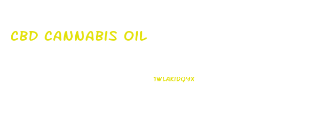 Cbd Cannabis Oil