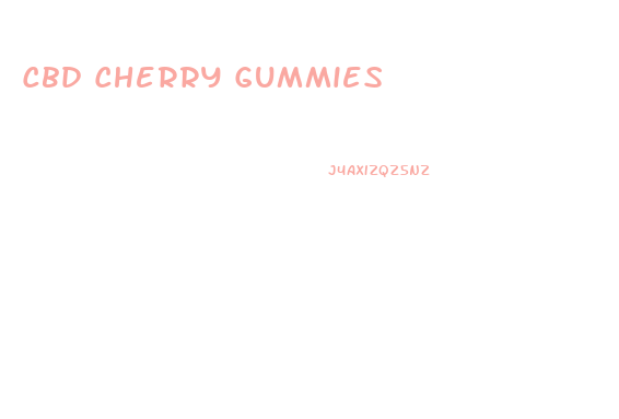 Cbd Cherry Gummies
