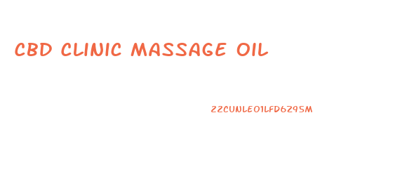 Cbd Clinic Massage Oil