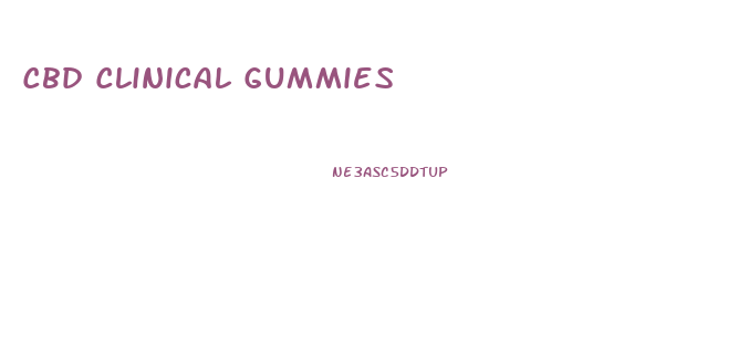 Cbd Clinical Gummies