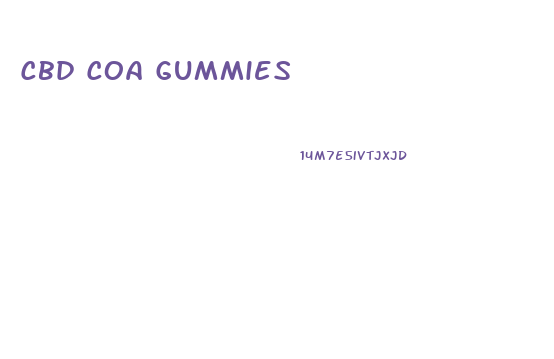 Cbd Coa Gummies