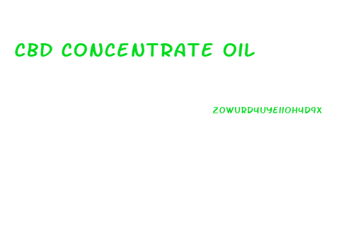 Cbd Concentrate Oil