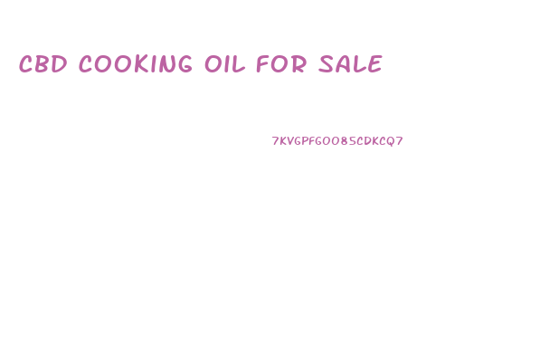 Cbd Cooking Oil For Sale