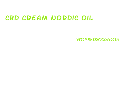 Cbd Cream Nordic Oil