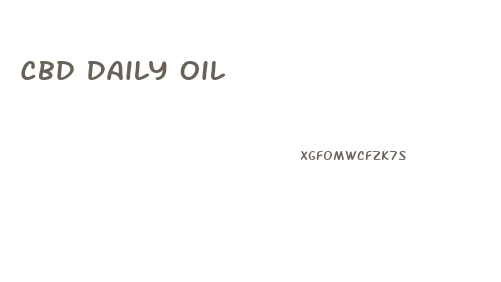 Cbd Daily Oil