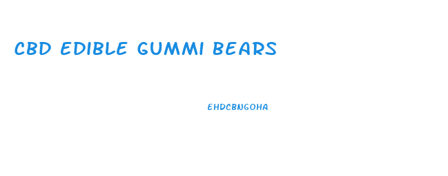 Cbd Edible Gummi Bears