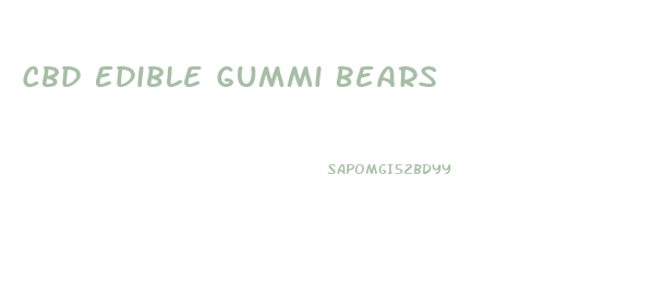 Cbd Edible Gummi Bears