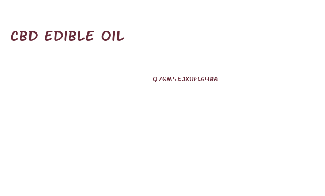 Cbd Edible Oil