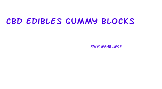 Cbd Edibles Gummy Blocks