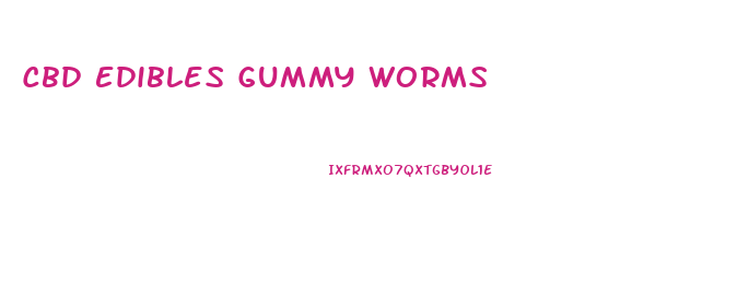 Cbd Edibles Gummy Worms