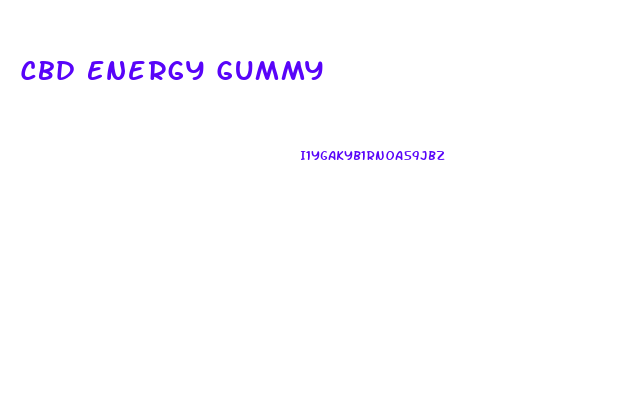 Cbd Energy Gummy