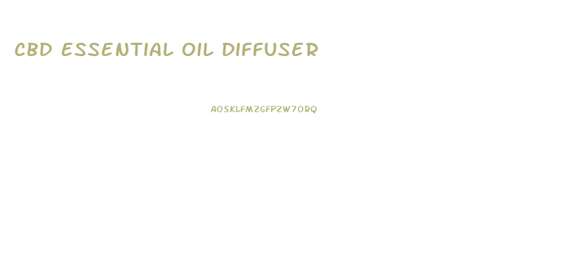 Cbd Essential Oil Diffuser