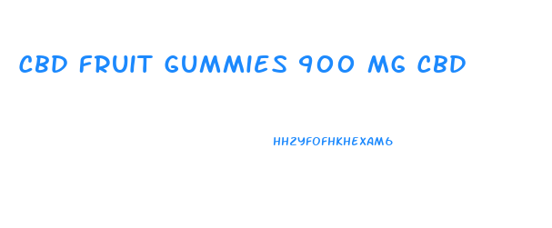 Cbd Fruit Gummies 900 Mg Cbd