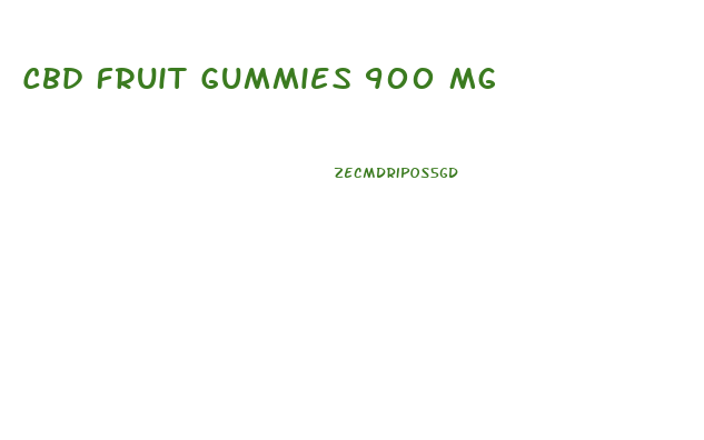 Cbd Fruit Gummies 900 Mg
