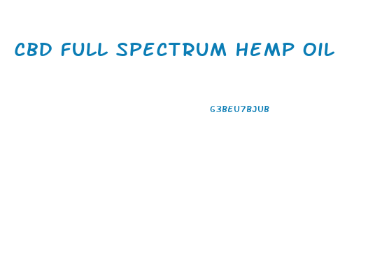 Cbd Full Spectrum Hemp Oil