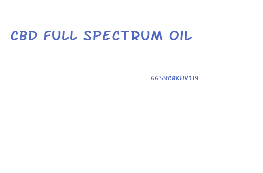 Cbd Full Spectrum Oil