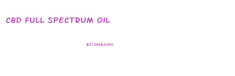 Cbd Full Spectrum Oil