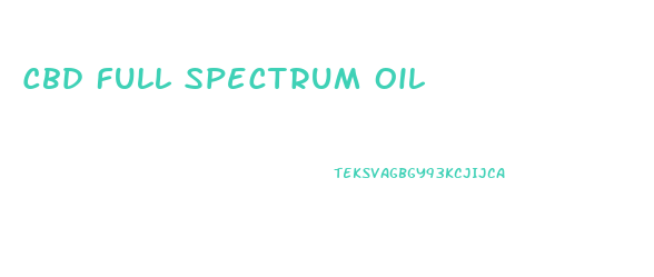 Cbd Full Spectrum Oil