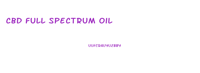 Cbd Full Spectrum Oil