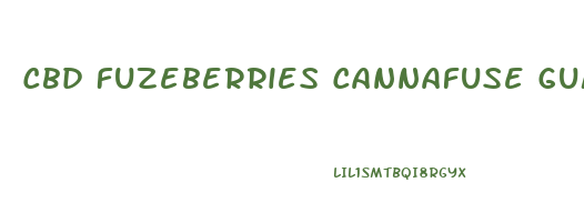 Cbd Fuzeberries Cannafuse Gummy Chews