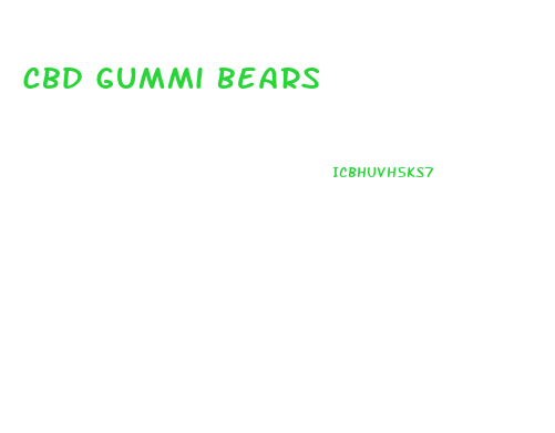 Cbd Gummi Bears