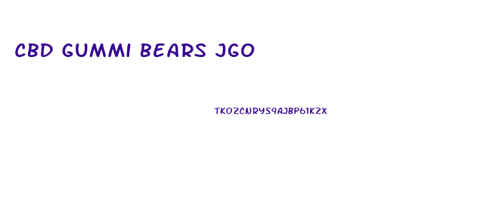 Cbd Gummi Bears Jgo