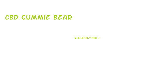Cbd Gummie Bear