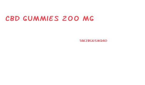 Cbd Gummies 200 Mg
