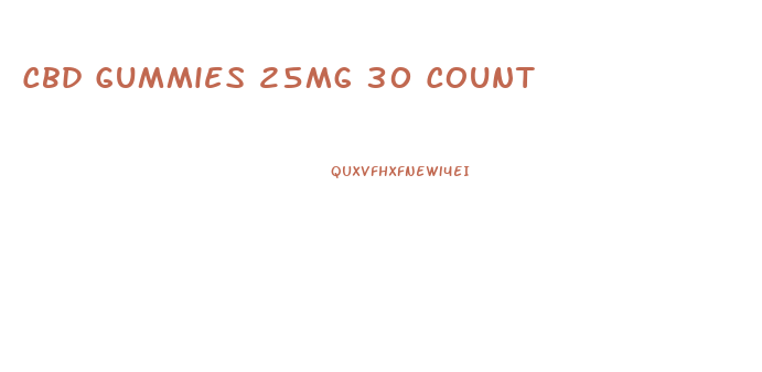 Cbd Gummies 25mg 30 Count