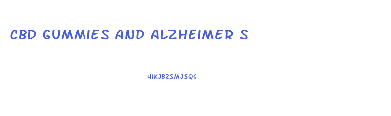 Cbd Gummies And Alzheimer S