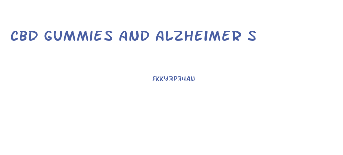 Cbd Gummies And Alzheimer S